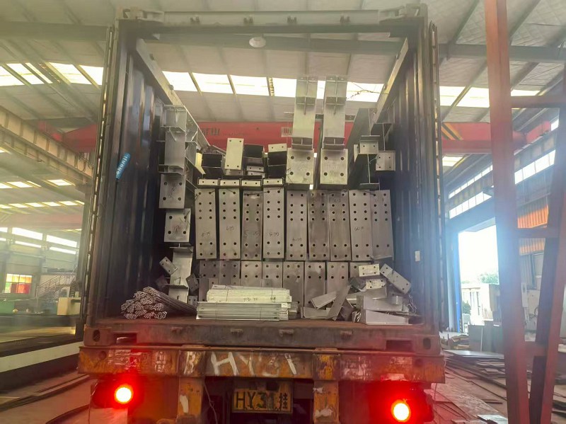 Testreszabott acélszerkezetű horganyzott növény, amelyet a Falkland -szigetekre szállítottak